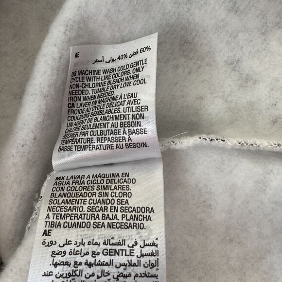 INC X-Small Sweatshirt Top Floral Crew Neck Puff Sleeves Elastic Waist Stretch - Picture 9 of 9